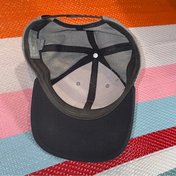 Coal 2002 Headwear Gray Black Cap Hat Men Size - Picture 7 of 7